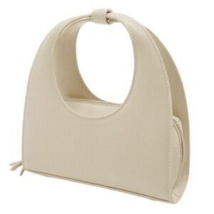 Zara Cream Geometrical Mini City Bag Handbag